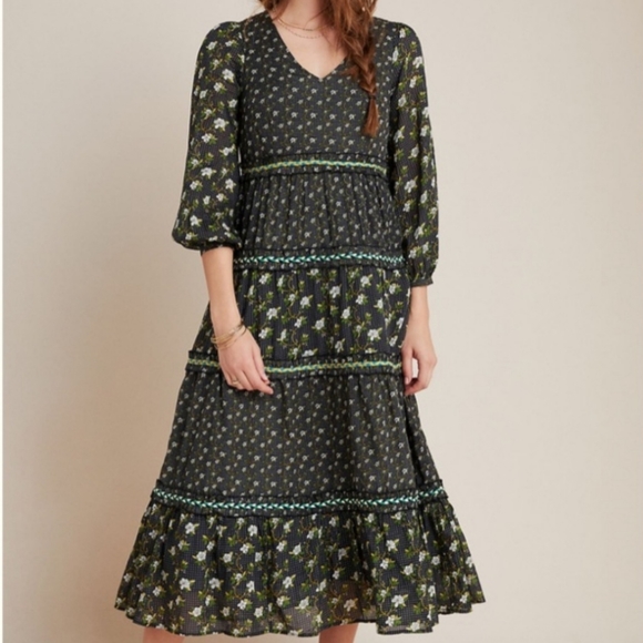 Anthropologie Dresses & Skirts - Anthropologie Karoline Tiered Maxi Dress boho floral